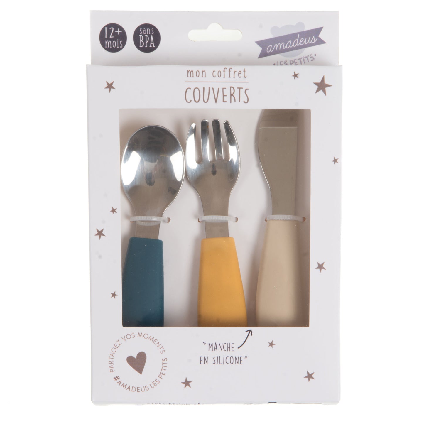 Coffret couverts silicone