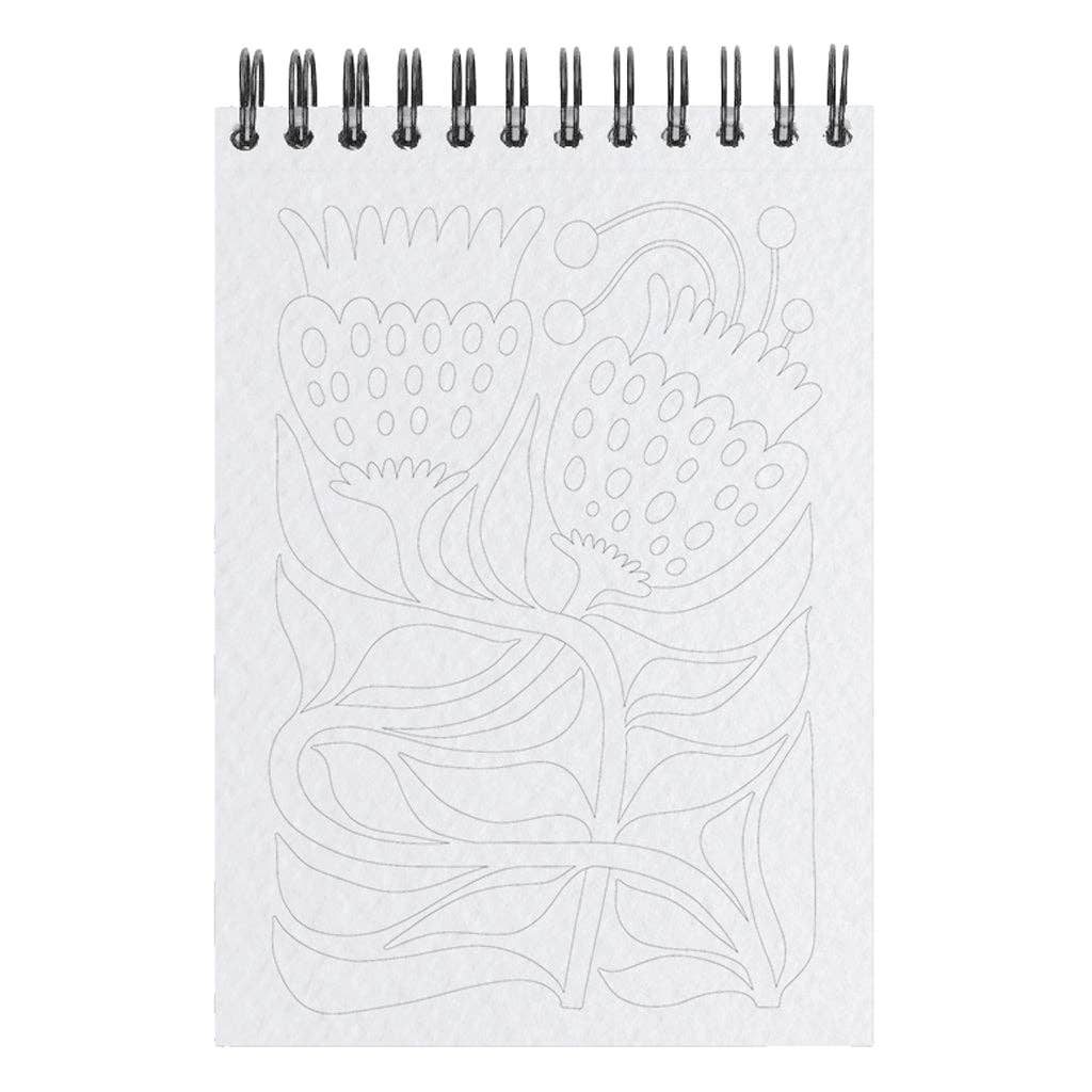 Carnet de coloriage A6 - Tropical