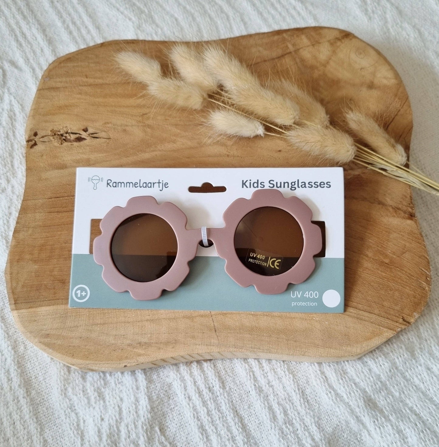 Lunettes de soleil pour enfants Flower - Old Pink