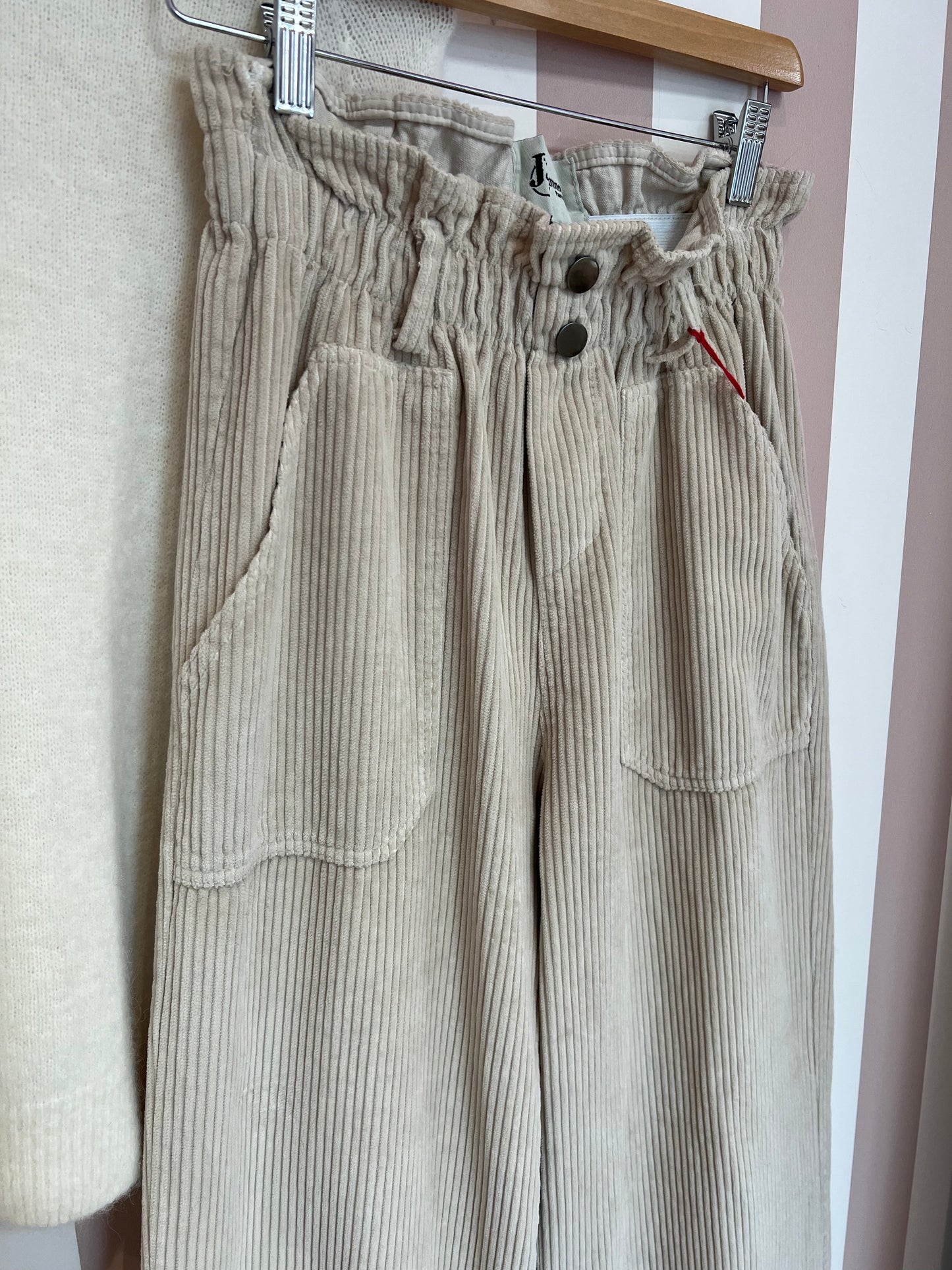 Pantalon velours beige