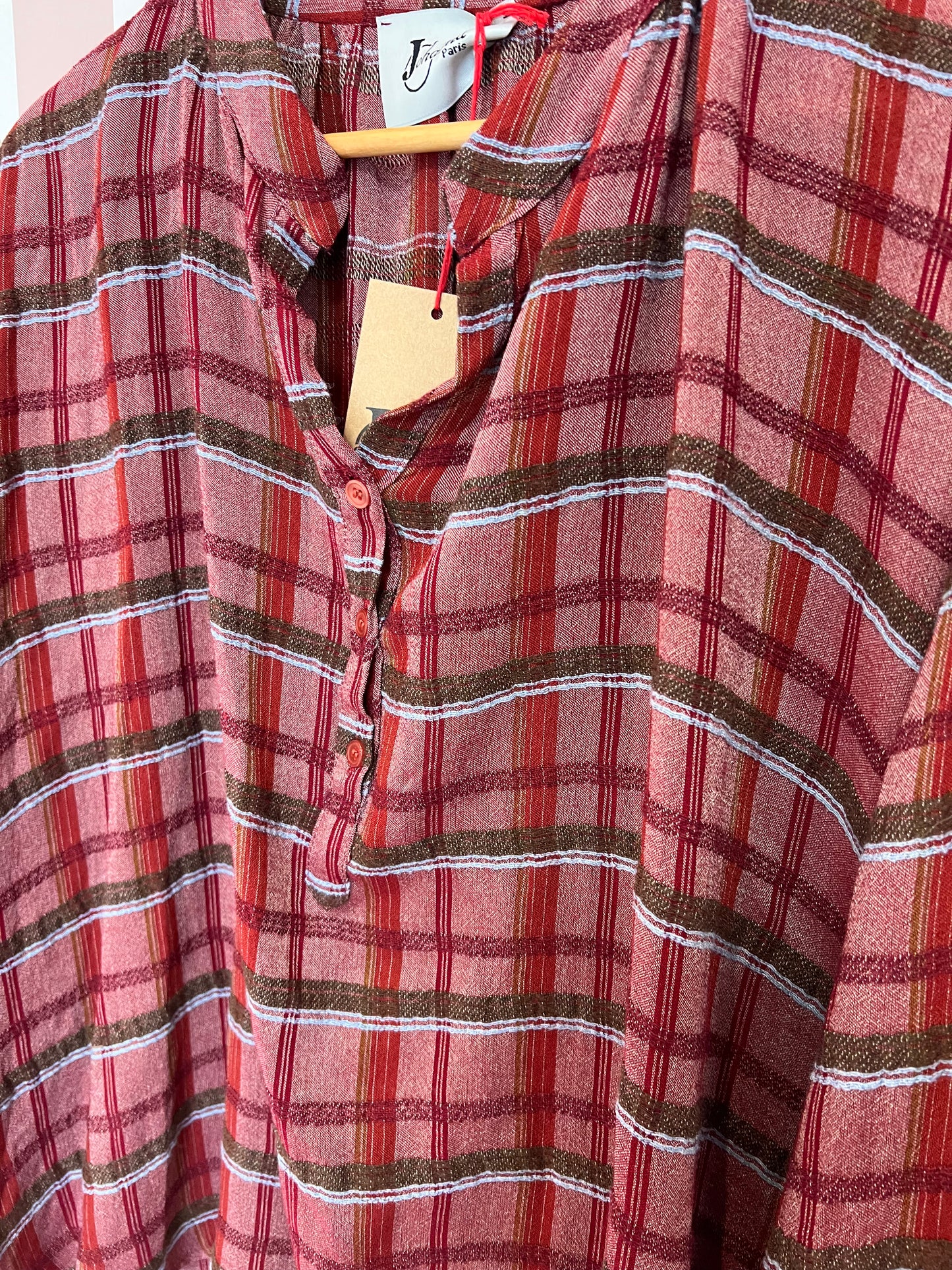 Chemise carreaux rouge