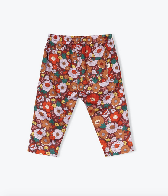 Pantalon bébé fleurs vintage