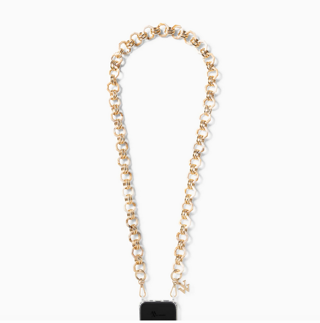 Chaine de téléphone Gina beige
