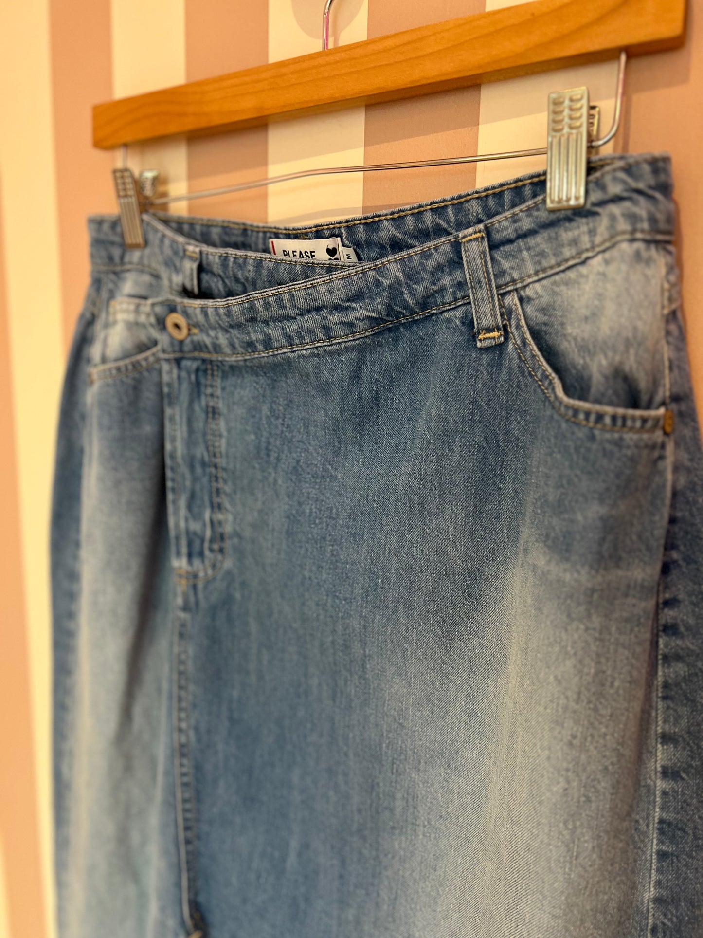 Jupe blu denim