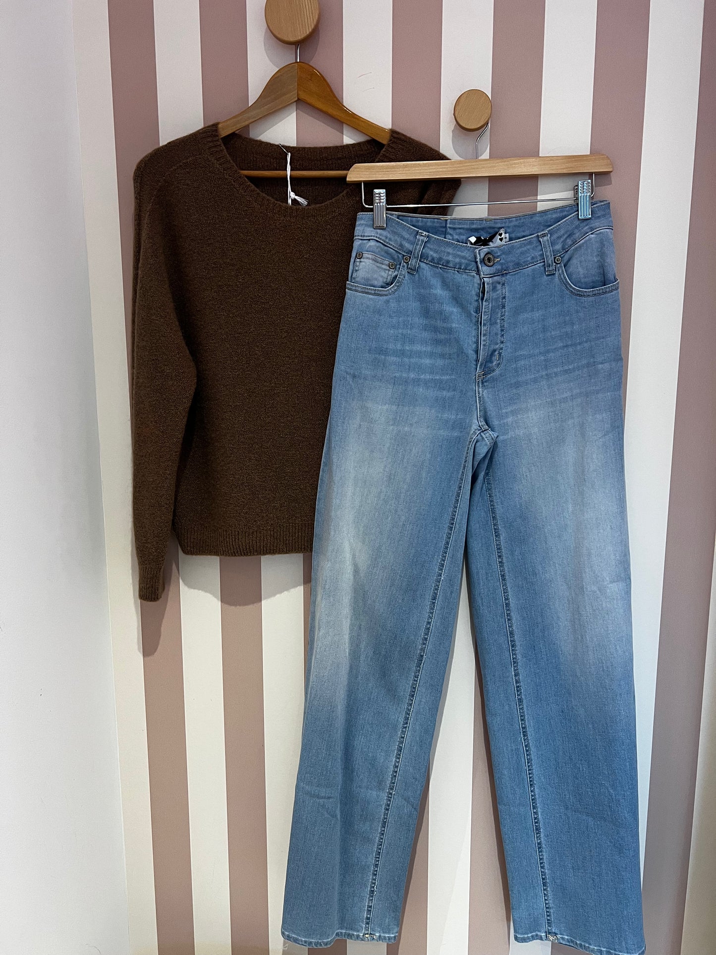 Jean blu coupe droite