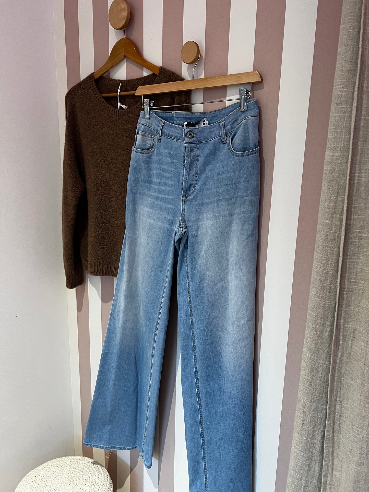 Jean blu coupe droite
