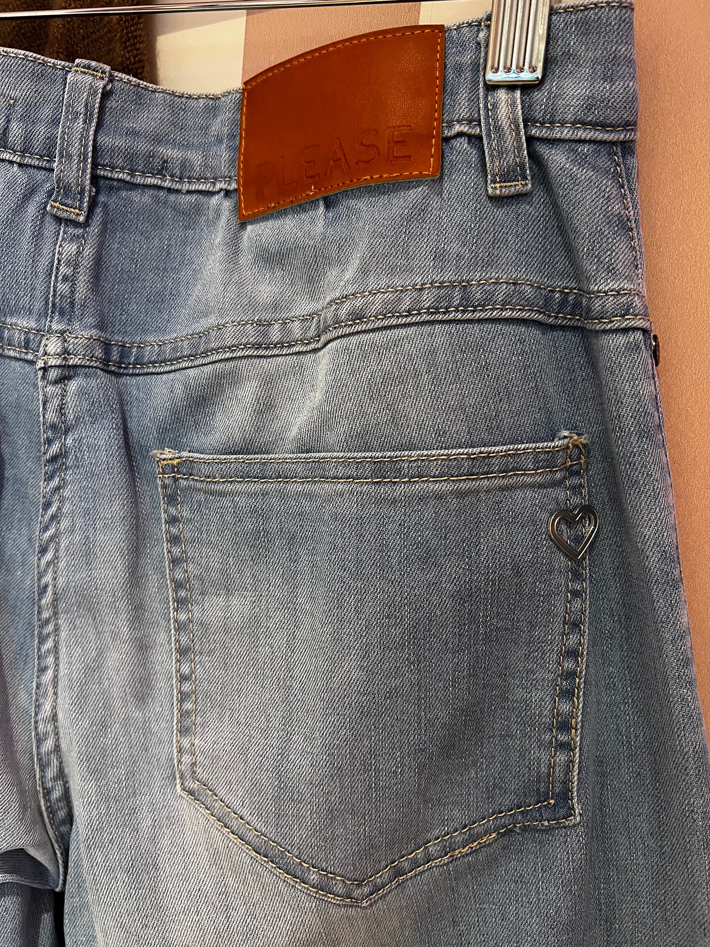 Jean blu coupe droite