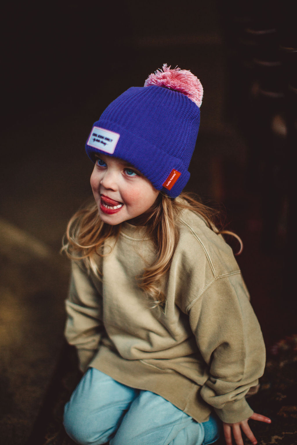 Bonnet color block Açaï