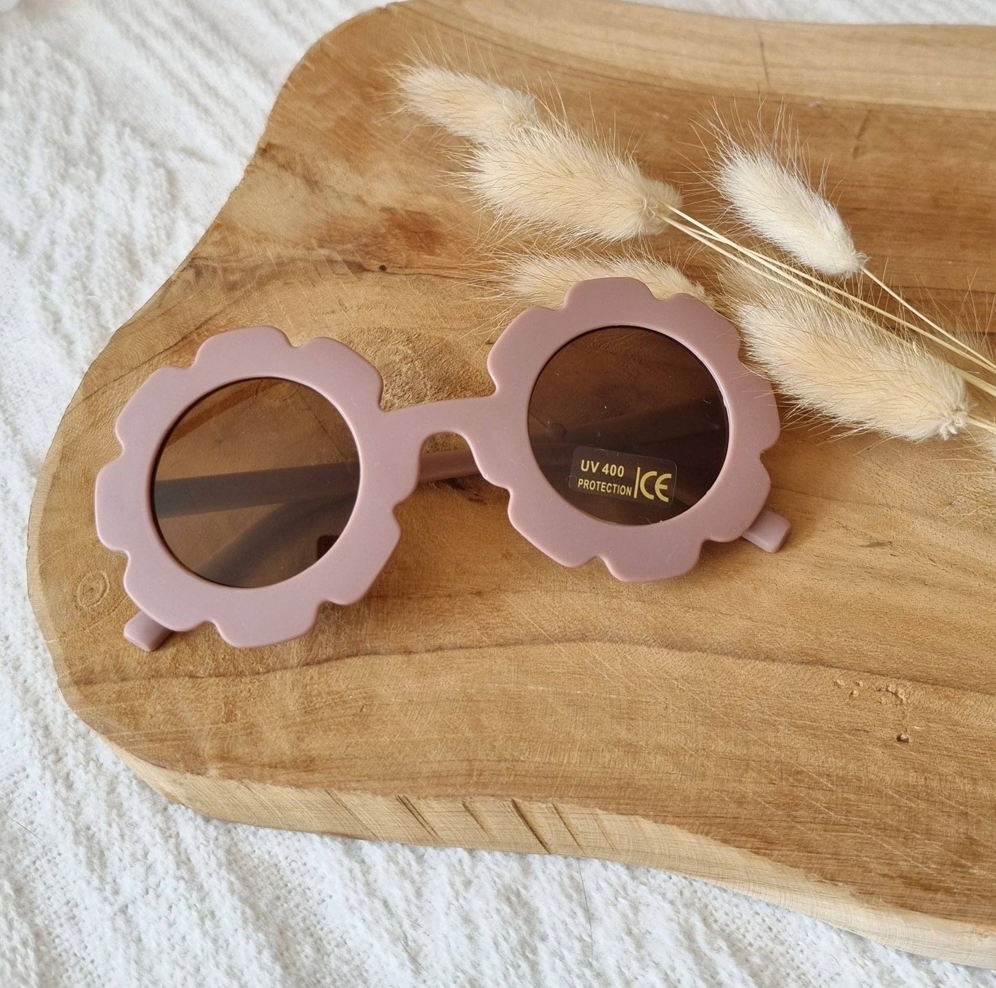 Lunettes de soleil pour enfants Flower - Old Pink