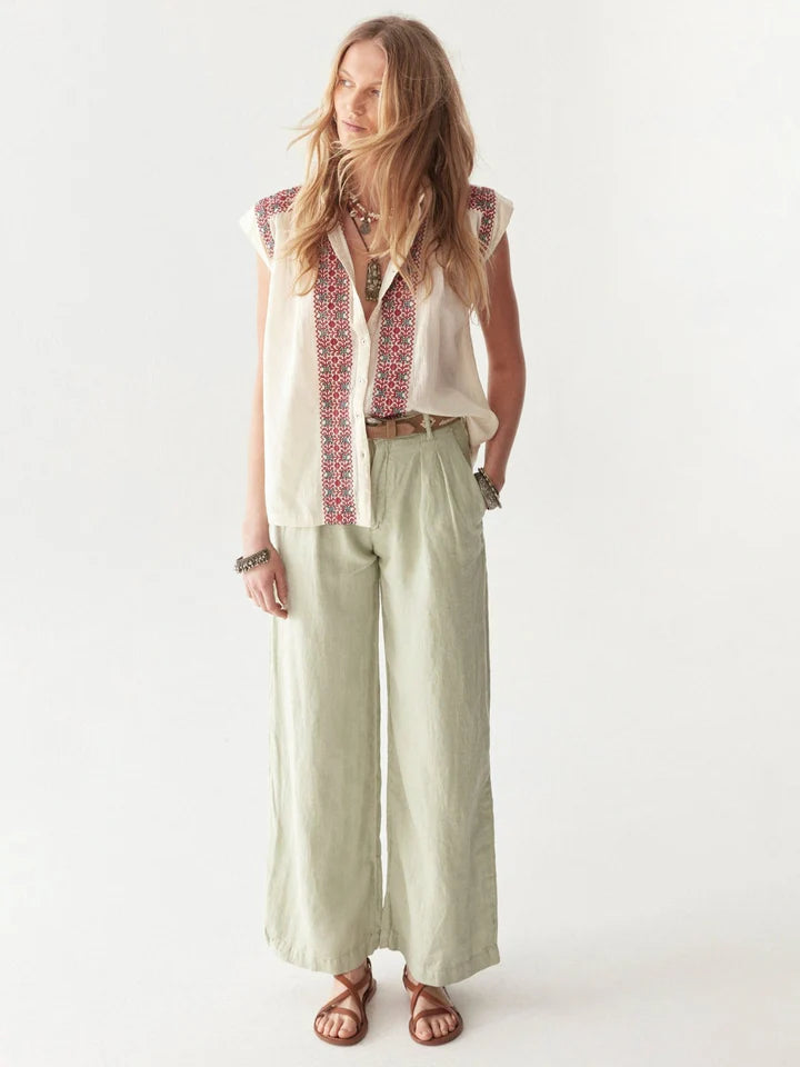 Pantalon Marisa avocado