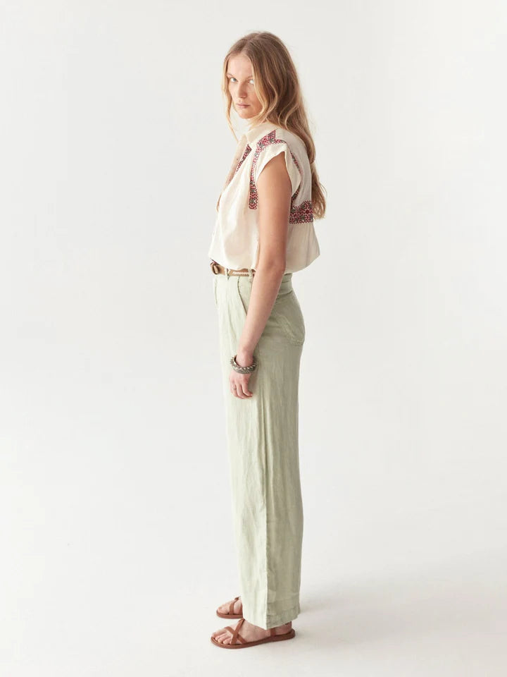 Pantalon Marisa avocado