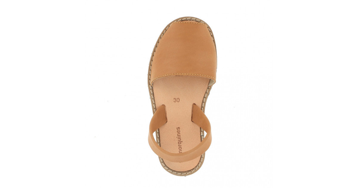 Sandales Avarca cuir naturel