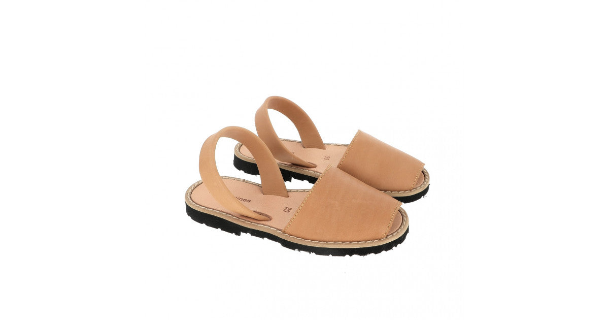 Sandales Avarca cuir naturel