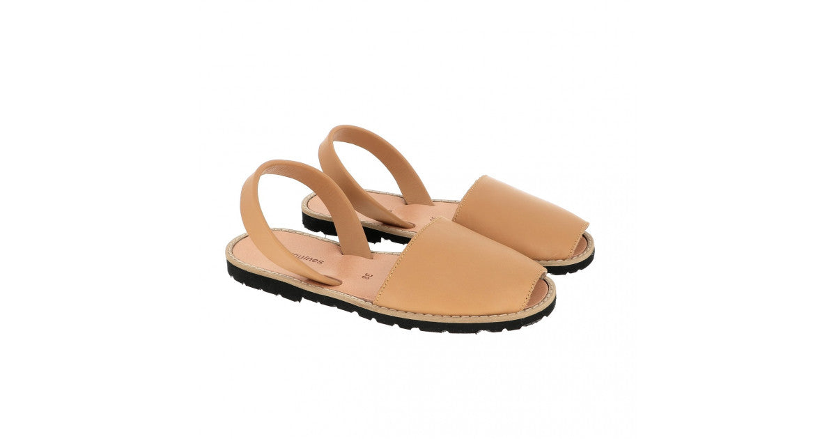 Sandales Avarca cuir naturel