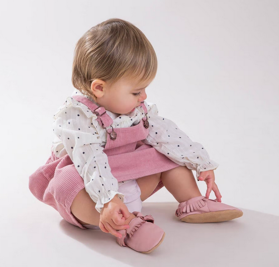 Chaussons en cuir souple