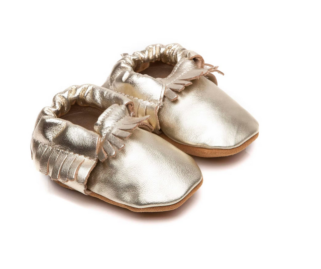 Chaussons en cuir souple