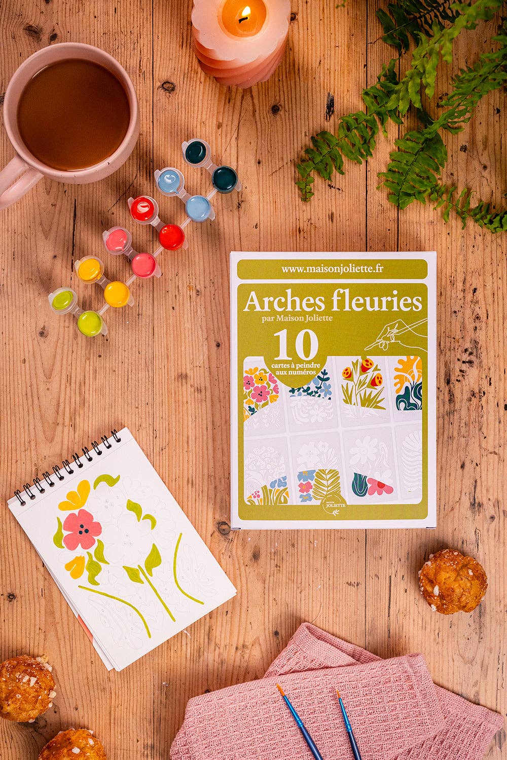 Peinture aux numéros - Arches fleuries