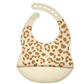 Bavoir en silicone Leopard - Beige