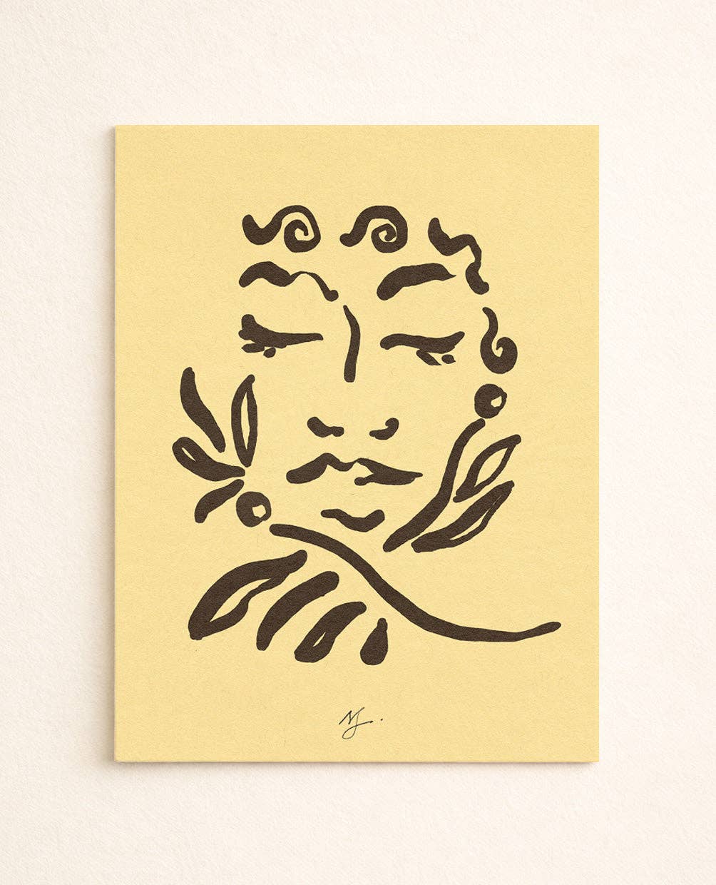 The Moment Of Joy: JAUNE / 50X70 CM