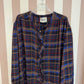 Blouse carreaux bleu