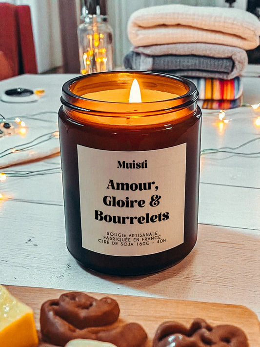 Bougie parfumée - Amour, Gloire & Bourrelets