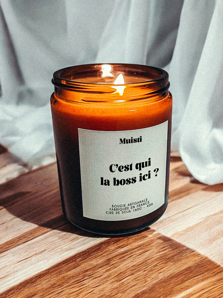 Bougie parfumée - C'est qui la boss ici ?