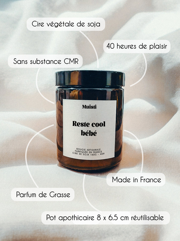 Bougie parfumée - Reste cool bébé