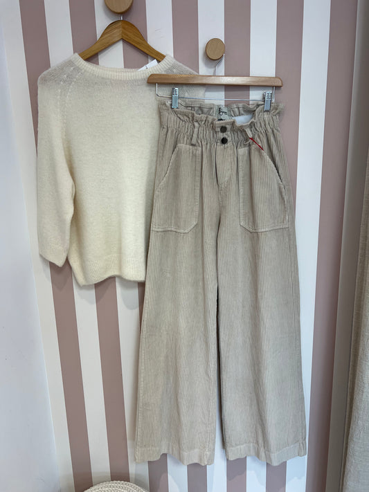 Pantalon velours beige