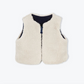 Gilet bébé velours réversible