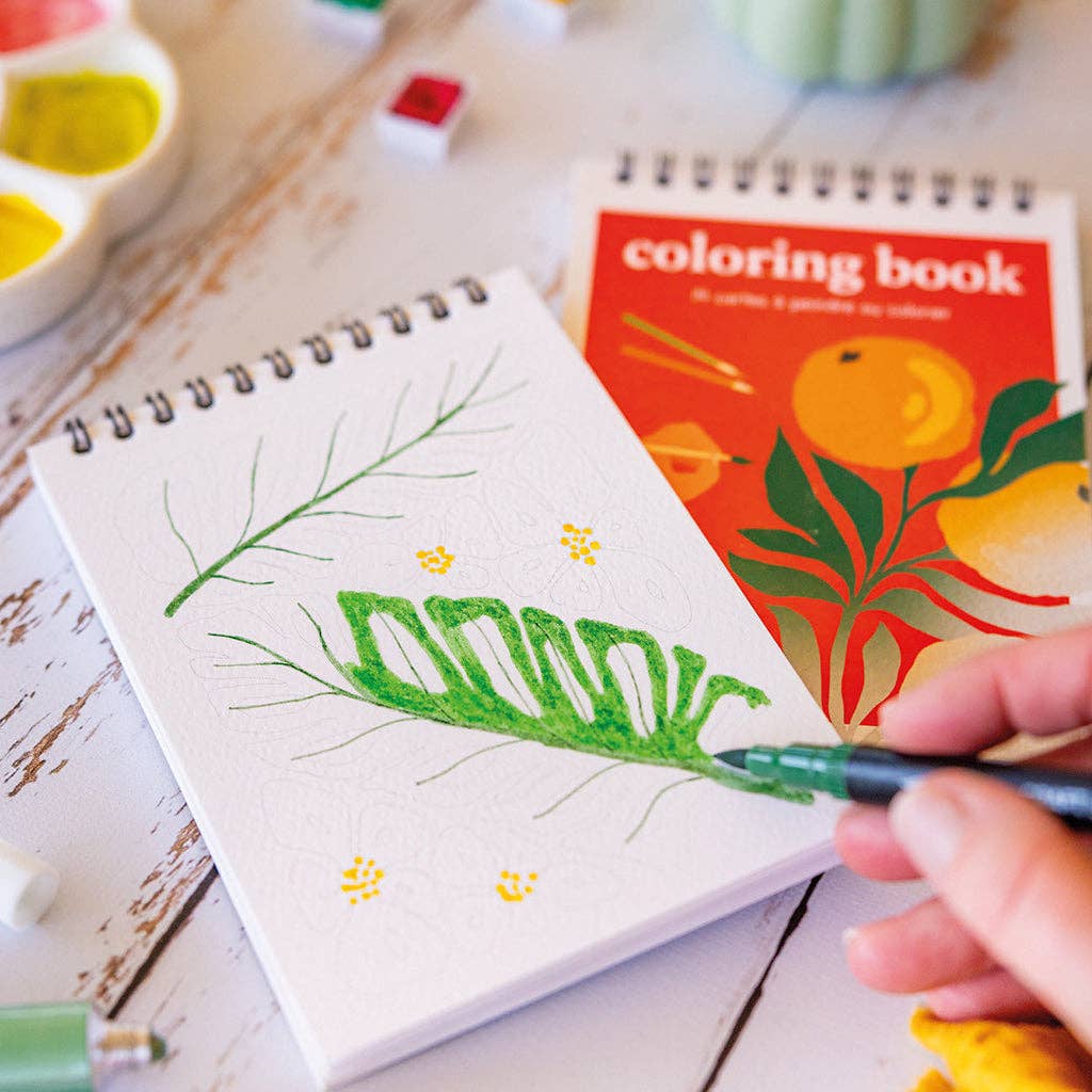 Carnet de coloriage A6 - Tropical