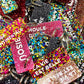 MAMAN EN OR Porte-clés à paillettes Plus de Love
