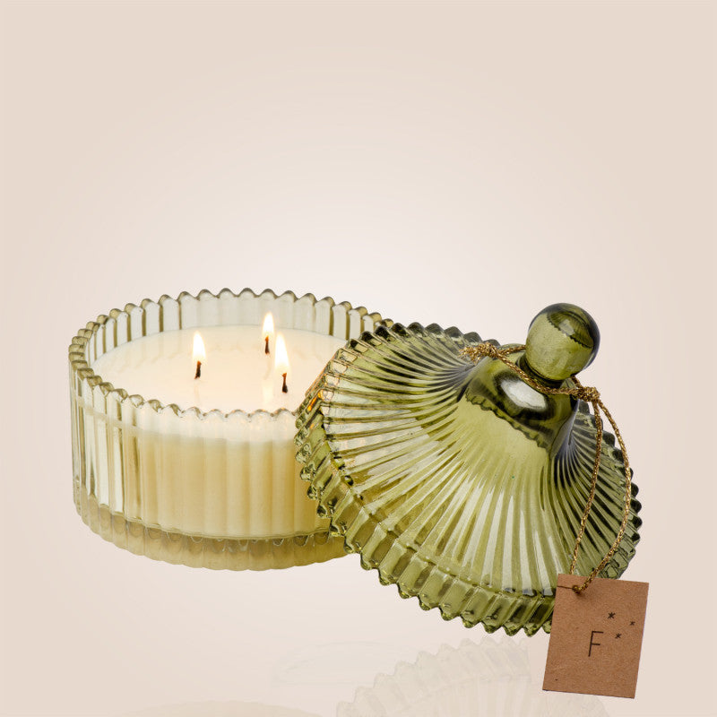 Bougie bonbonnière verte