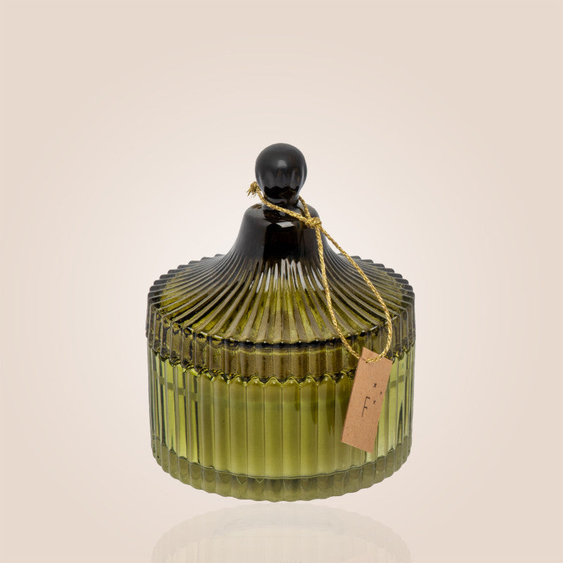 Bougie bonbonnière verte