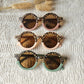 Lunettes de soleil rondes pour bébés et enfants - Sage/Leopard
