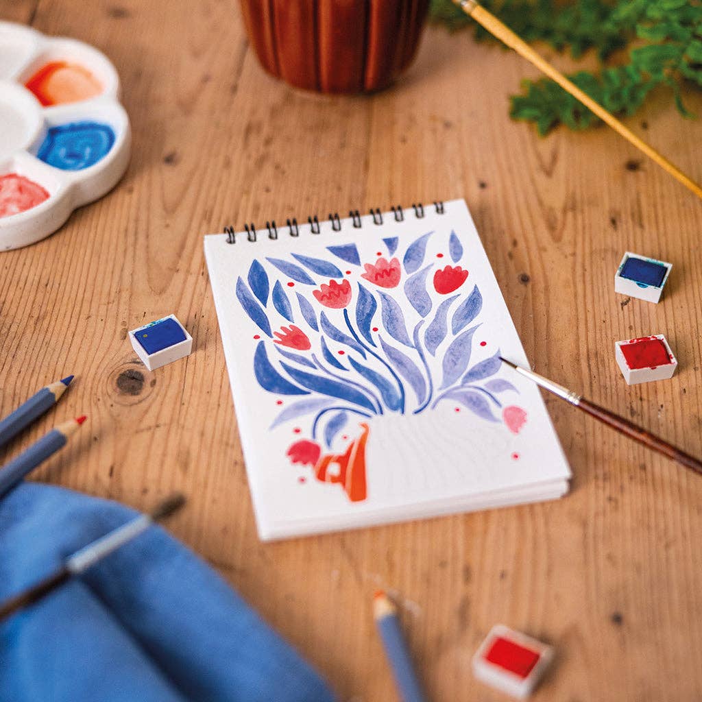 Carnet de coloriage A6 - Floral #2