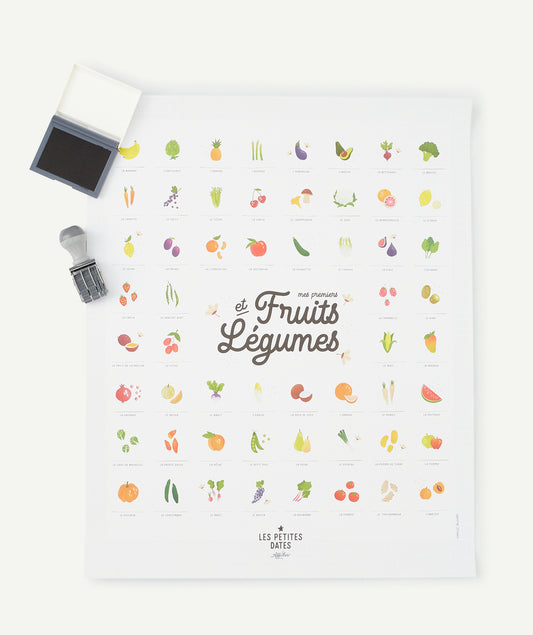 Affiche mes premiers fruits et légumes - les Petites Dates